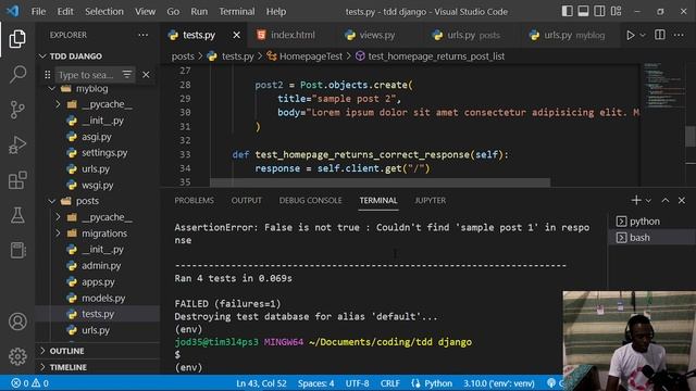 Building a list View | Learn Test Driven Development With Django #3 смотреть онлайн