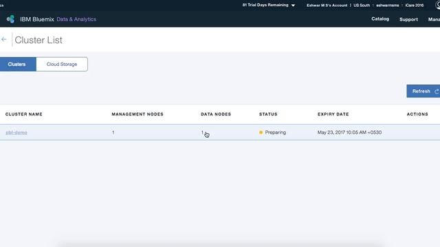 How to create a Hadoop cluster using IBM BigInsights смотреть онлайн