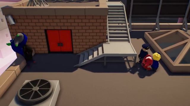 Играем в Gang beasts [С ботами] смотреть онлайн