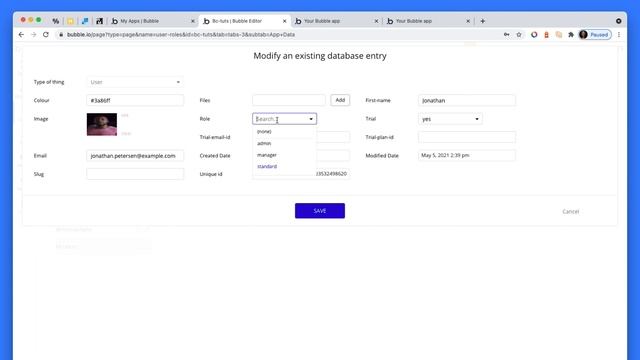 User Roles | Bubble.io Tutorial смотреть онлайн