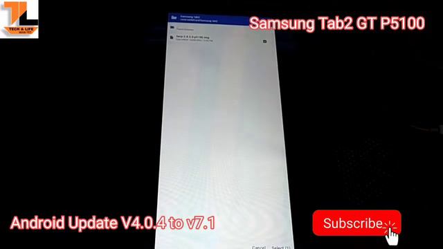 Samsung Tab 2 Gt p5100 Android version update 4.0 to Android 7.1 смотреть онлайн