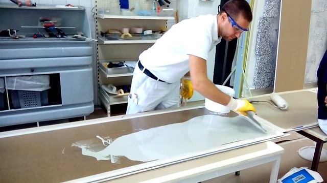 Как нанести полимерный пол ровно смотреть онлайн