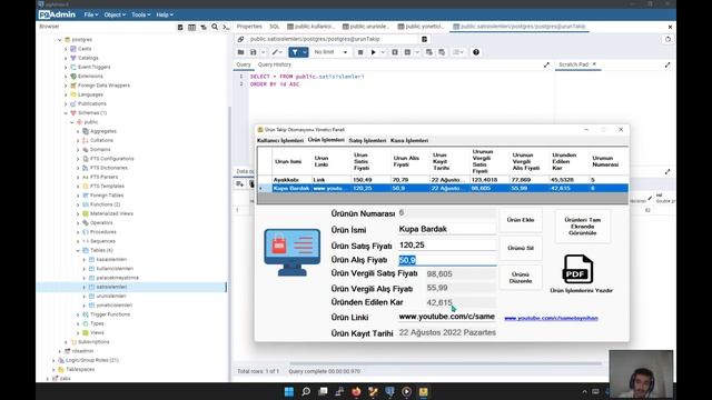 Ürün Takip Otomasyonu - C# Forms Application Using PostgreSQL Database смотреть онлайн