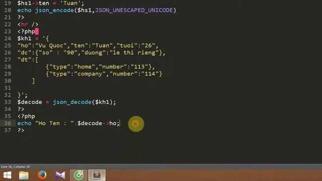 Lập trình PHP - Bài 8/8: Quản Lý Và Xử Lý Dữ Liệu Với Json (Video 2 / 3) смотреть онлайн