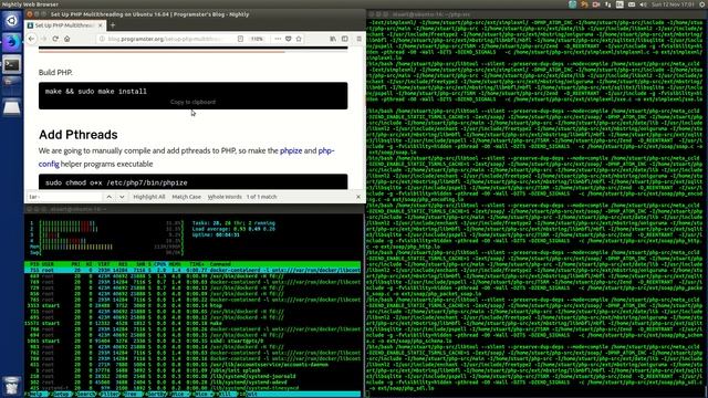 Installing PHP from latest source with multithreading on Ubuntu 16.04 смотреть онлайн