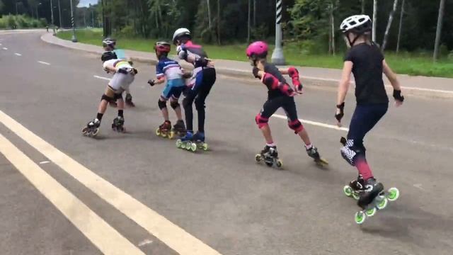 Inline Speed Skating Trainig from Columbia's Champion. Тренировка с Колумбийским чемпионом смотреть онлайн