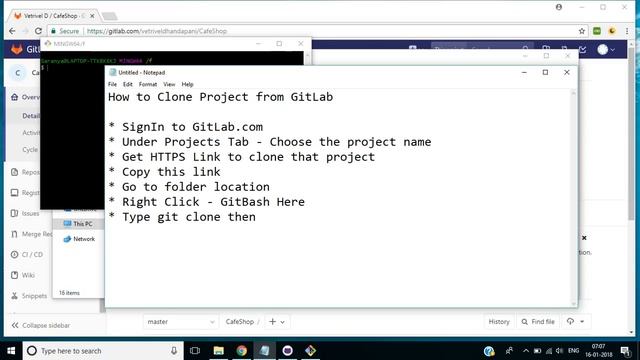 How to Clone GitLab Project to Local Computer смотреть онлайн