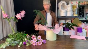 КАК ПРАВИЛЬНО МОНТИРОВАТЬ ОАЗИС В ЕМКОСТЬ ДЛЯ КОМПОЗИЦИИ / ДЕЛАЕМ КОМПОЗИЦИЮ В ШЛЯПНОЙ КОРОБКЕ