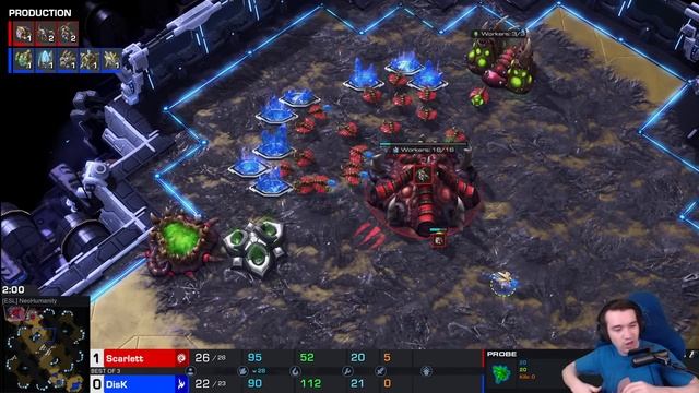 Scarlett's unstoppable Zerg strategy! StarCraft 2 смотреть онлайн