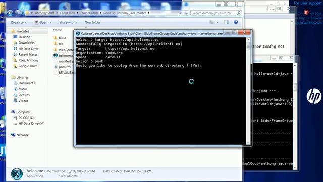 HP Helion Development Platform - Simple Java Application Deploy Push Maven Build - Cloud Foundry смотреть онлайн