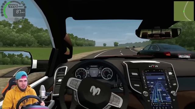 КУПИЛ ОГРОМНЫЙ ПИКАП - ЕДЕМ В ГОРЫ City Car Driving + РУЛЬ смотреть онлайн