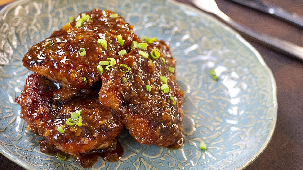 Курица с чесноком и медом смотреть онлайн