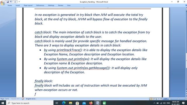 Exception Handling смотреть онлайн