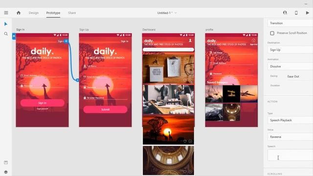 #4 AdobeXD Daily App Part 3 [UI Design using Adobe XD]