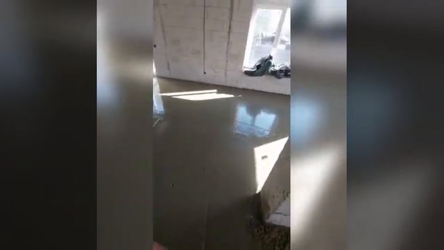 Мокрая стяжка(Бетонная по тёплым полам)