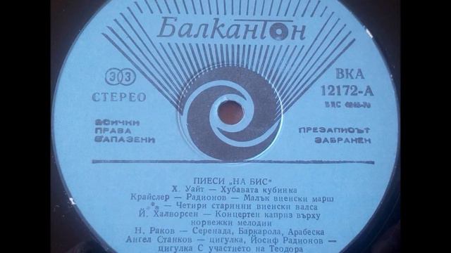 Stankov, Radionov, Nestorova:  Nikolai Rakov- Arabesque