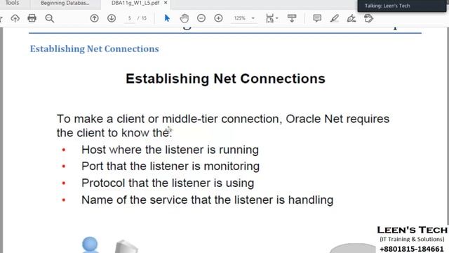 Oracle 11g Database Administration Workshop 1: Class # 10 Configuring the Oracle Network Environmen смотреть онлайн