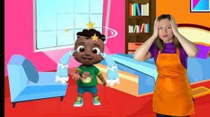 Пять малюток прыгали в кроватке| детские песни/ Cocomelon