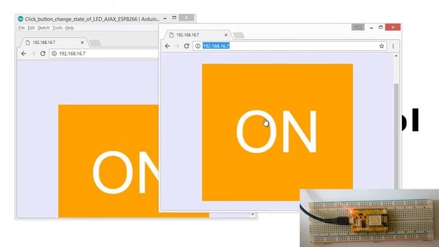 ESP8266 LED Control with AJAX without page refresing via WIFI - Javascript ESP8266 смотреть онлайн