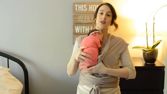 How To: Moby Wrap with a Newborn ♡ Newborn Hug Hold | CARRYING A NEWBORN смотреть онлайн