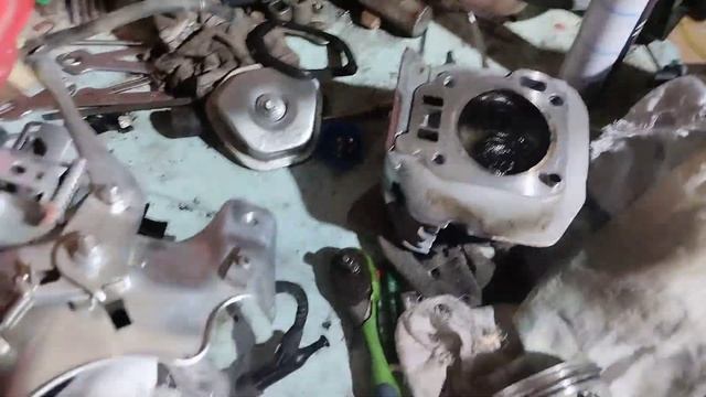 Начало сборки двигателя. смотреть онлайн