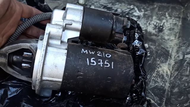 Замена стартера мерседес м111