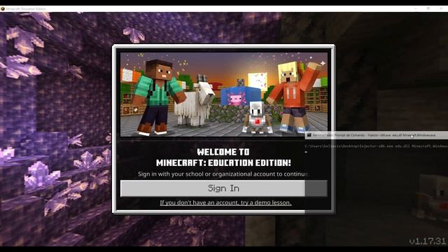 Minecraft Education Edition Login Page Skip using DLL injection. смотреть онлайн