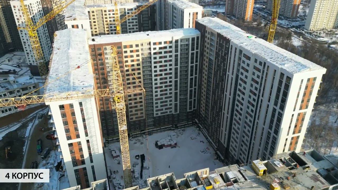 Ход строительства ЖК 1 Лермонтовский март 2023 смотреть онлайн