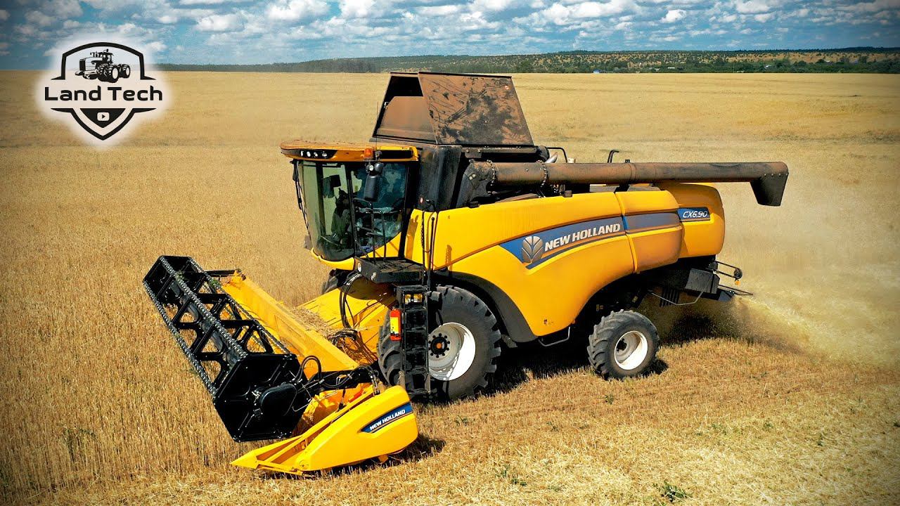 НОВЫЙ КОМБАЙН В ХОЗЯЙСТВЕ! NEW HOLLAND CX6.90 в деле! Обзор! Уборка урожая 2022! смотреть онлайн