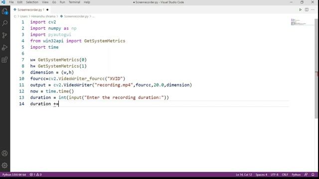 python screen recorder смотреть онлайн