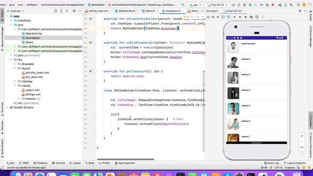 EP#5 การใช้ Item Click Listenner RecyclerView ภาษา Kotlin บน Android Studio смотреть онлайн