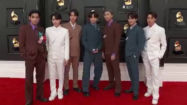 BTS GRAMMYs 2022 - Red Carpet 1