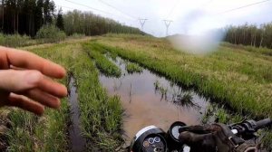 Мотоцикл Минск 125 по бездорожью