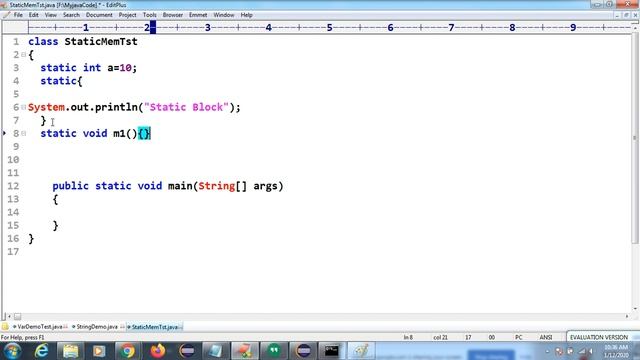 Static Member & Execution Flow In Core Java Live Session смотреть онлайн
