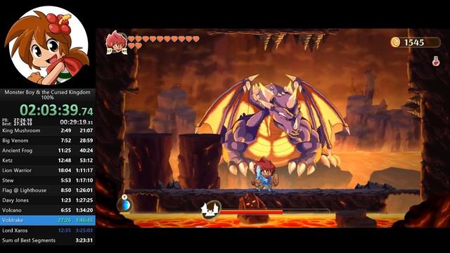 Monster Boy and the cursed kingdom [100% speedrun] PC 3:42:40 [IGT] смотреть онлайн