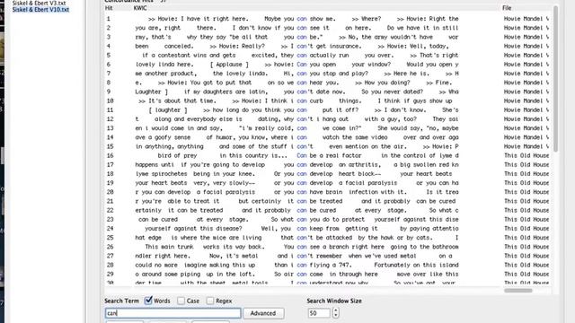 Using AntConc to look for a list of specific words смотреть онлайн
