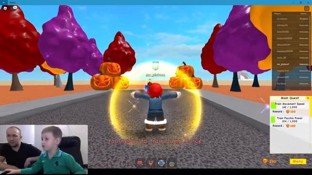 Играть онлайн в РОБЛОКС Roblox СИМУЛЯТОР СУПЕР СИЛА смотреть онлайн