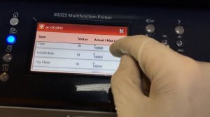 как сбросить счетчик на Xerox B1025. How to reset  counter. как распечатать тестовую страницу