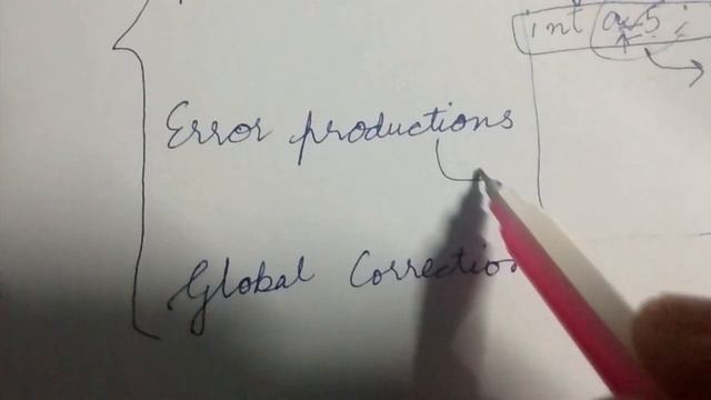 error recovery in compilers