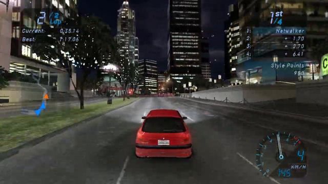 NFS: Underground (Lutris) - Linux Mint 21.1 Gameplay смотреть онлайн