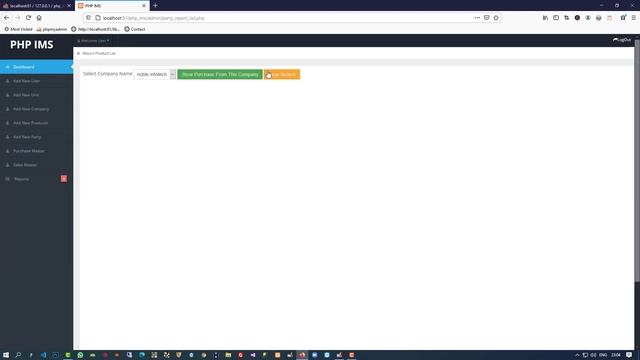 how to make party report in admin side in php ims смотреть онлайн