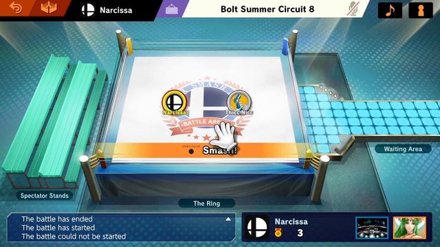 Narcissa (Palutena) Vs Thicc Nicc (Hero, Ridley)