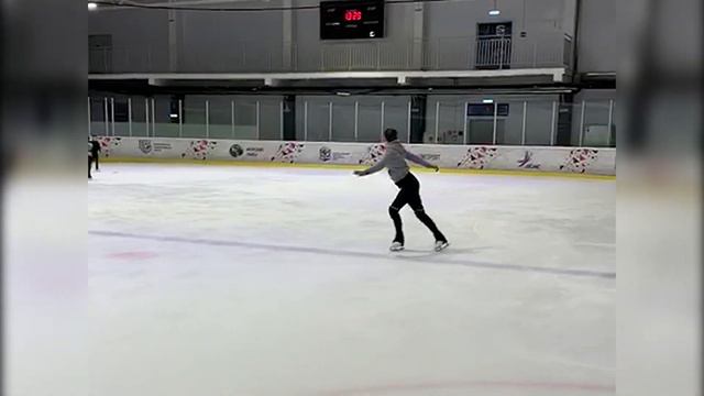 Светлана Мазур - Пробный прокат программы во время тренировок 2020 года смотреть онлайн