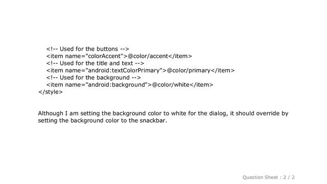 Android : How to change background color of the snackbar? смотреть онлайн
