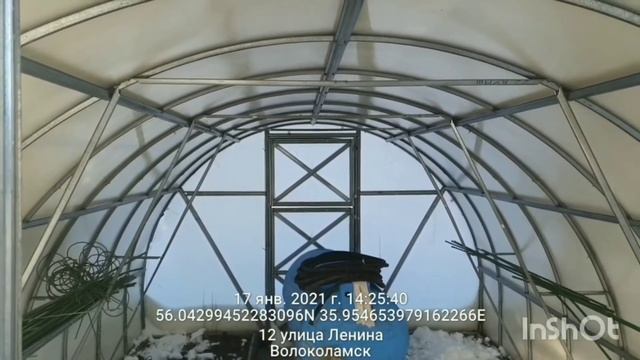 Зима на выставке теплиц. Город Волоколамск. Теплицы Воля смотреть онлайн