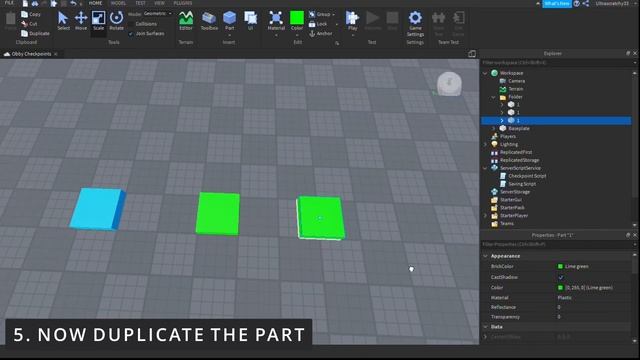 Obby Checkpoints with saving scripts in Roblox Studio | 1 Minute Roblox смотреть онлайн