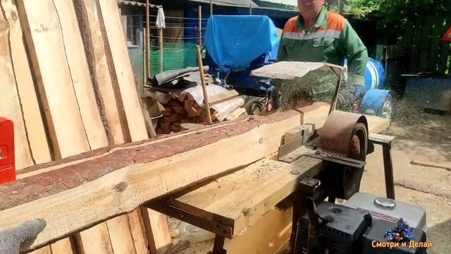 Как распилить бревно на доски дома, своими руками. смотреть онлайн
