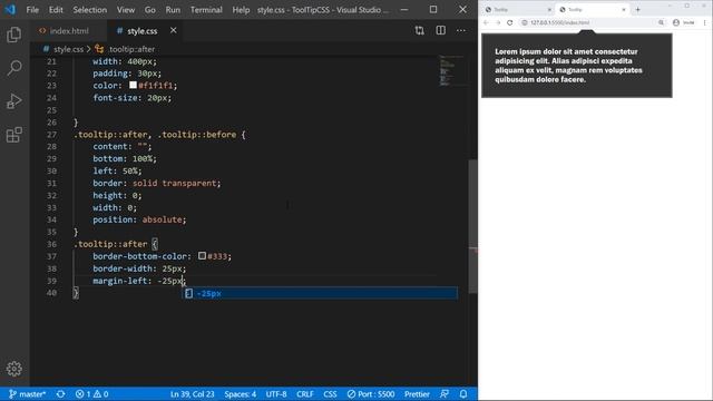 Faire un Tooltip смотреть онлайн
