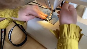 Традиционные ремёсла. Пошив подгрудного сарафана. Занятие 15.  Обработка нижнего среза лямок.