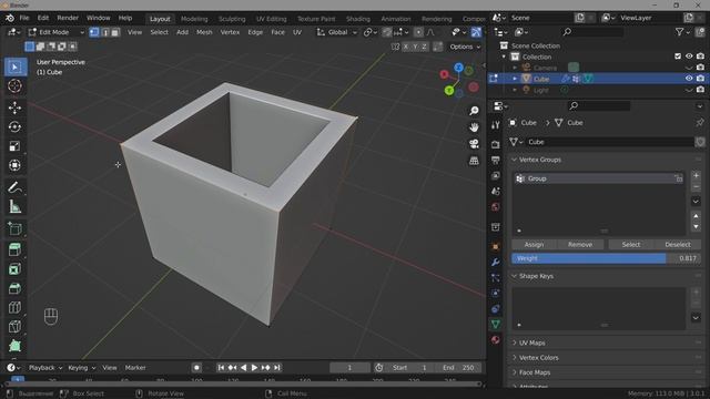 Blender. Solidify Modifier (Объёмность) смотреть онлайн